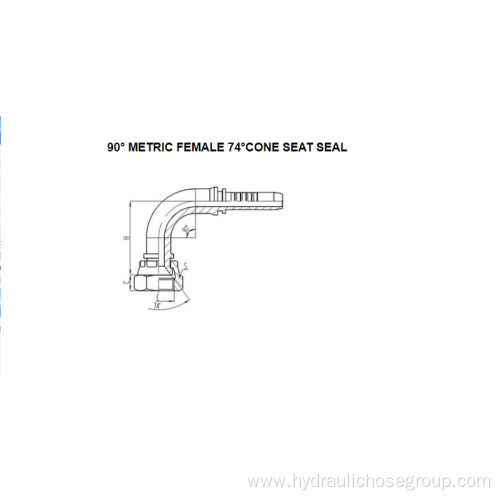 90° Metric Female 74° Cone Seal 20791